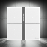 Bộ công tắc bối cảnh tám nhà thông minh Simon M7 metal smart màu Bạc 66E8025MTY-2a