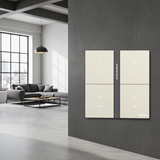 Bộ công tắc bối cảnh tám nhà thông minh Simon M7 metal smart màu Vàng 66E8025MTY-2c kim loại cao cấp phủ sơn màu Vàng Gold