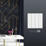 Bộ Công Tắc Bốn 1 Chiều Vuông Màu Trắng Simon S6 581041 - Công Tắc Châu Âu