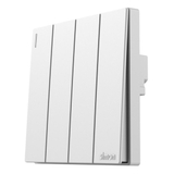 Bộ Công Tắc Bốn 1 Chiều Vuông Màu Trắng Simon S6 581041 Góc Ngiêng