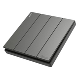 Bộ Công Tắc Bốn 1 Chiều Vuông Màu Xám Simon S6 581041-61 Ngiêng Trái