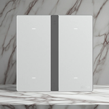 Bộ công tắc bốn nhà thông minh Simon M7 Gem smart Màu Bạc 66E8004GTY-4E - Kết Nối Zigbee - Trái Tim Nhà Thông Minh