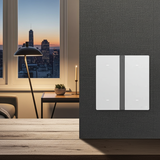 Bộ công tắc bốn nhà thông minh Simon M7 Gem smart Màu Bạc 66E8004GTY-4E - Kiểm Soát Đa Vùng Dễ Dàng