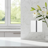 Bộ công tắc bốn nhà thông minh Simon M7 Gem smart Màu Trắng 66E8004GTY-4F vật liệu cao cấp, mặt đá sơn chống xước