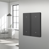 Bộ công tắc bốn nhà thông minh Simon M7 Gem smart Màu Xám 66E8004GTY-4D Vẻ Đẹp Vượt Thời Gian