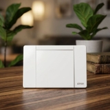 Bộ công tắc chữ nhật tràn viền màu trắng Simon K9 cao cấp