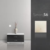 Bộ Công Tắc Chuông Cửa Vuông Màu Sâm Panh Simon S6 586301-46 - Công Tắc Cao Cấp