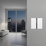 Bộ công tắc Dimmer đơn nhà thông minh Simon M7 metal smart màu Bạc 66E8015MTY-2a điều khiển từ xa qua ứng dụng