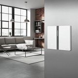 Bộ công tắc Dimmer đơn nhà thông minh Simon M7 metal smart màu Bạc 66E8015MTY-2a Thiết Kế Kim Loại Màu Bạc Hiện Đại