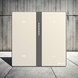 Bộ công tắc Dimmer đơn nhà thông minh Simon M7 metal smart màu Vàng 66E8015MTY-2c Thiết Kế Kim Loại Vàng Gold Cao Cấp