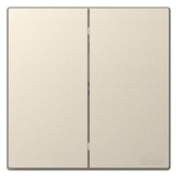 Bộ Công Tắc Đôi 2 Chiều Vuông Màu Sâm Panh Simon S6 581022-46