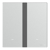 Bộ công tắc đôi nhà thông minh Simon M7 Gem smart Màu Bạc 66E8002GTY-4E