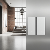 Bộ công tắc đôi nhà thông minh Simon M7 Gem smart Màu Bạc 66E8002GTY-4E Cảm biến tiệm cận hiện đại