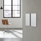 Bộ công tắc đôi nhà thông minh Simon M7 Gem smart Màu Bạc 66E8002GTY-4E thiết kế sang trọng, vật liệu bền bỉ