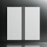 Bộ công tắc đôi nhà thông minh Simon M7 Gem smart Màu Bạc 66E8002GTY-4E