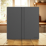 Bộ công tắc đôi nhà thông minh Simon M7 Gem smart Màu Xám 66E8002GTY-4D chống trầy xước, bền màu theo thời gian