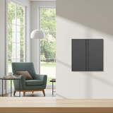 Bộ công tắc đôi nhà thông minh Simon M7 Gem smart Màu Xám 66E8002GTY-4D hòa hợp với nhiều phong cách nội thất