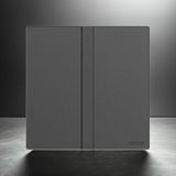 Bộ công tắc đôi nhà thông minh Simon M7 Gem smart Màu Xám 66E8002GTY-4D