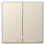 Bộ Công Tắc Đôi Trung Gian Vuông Màu Sâm Panh Simon S6 581046-46