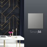 Bộ Công Tắc Đơn 1 Chiều Vuông Màu Xám Simon S6 581011-61 Công Tắc Cao Cấp Châu Âu