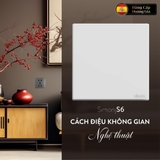 Bộ Công Tắc Đơn 2 Chiều Vuông Màu Trắng Simon S6 581012 - Công Tắc Tây Ban Nha