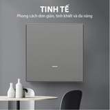 Bộ Công Tắc Đơn 20A 1 Chiều Chuẩn Vuông Màu Xám Simon S6 582023-61 - Thiết Bị Điện Cao Cấp