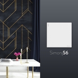 Bộ Công Tắc Đơn 20A 2 Chiều Vuông Màu Trắng Simon S6 582024 - Công Tắc Châu Âu