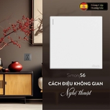 Bộ Công Tắc Đơn 20A 2 Chiều Vuông Màu Trắng Simon S6 582024 - Công Tắc Tây Ban Nha