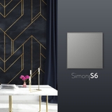 Bộ Công Tắc Đơn Trung Gian Vuông Màu Xám Simon S6 581026-61 - Công Tắc Châu Âu