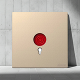 Bộ Công Tắc Khẩn Cấp Vuông Màu Sâm Panh Simon S6 585901-46 - Thiết kế dễ nhận biết và thao tác