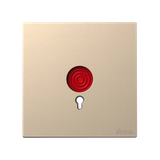 Bộ Công Tắc Khẩn Cấp Vuông Màu Sâm Panh Simon S6 585901-46