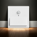 Bộ Đèn Chân Tường Cảm Biến Vuông Màu Trắng Simon S6 58E732 - Chất liệu cao cấp châu Âu