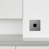 Bộ Mặt Che Dây Đế Vuông Màu Xám Simon S6 585200-61 - xử lý mọi đế âm bỏ trống
