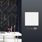 Bộ Mặt Che Trơn Vuông Màu Trắng Simon S6 581000