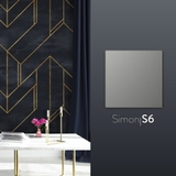 Bộ Mặt Che Trơn Vuông Màu Xám Simon S6 581000-61 - Công Tắc Châu Âu