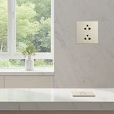Bộ Ổ Cắm Đôi 3 Chấu Vuông Màu Sâm Panh Simon S6 581287-46 - Lắp đặt đơn giản