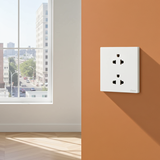 Bộ Ổ Cắm Đôi 3 Chấu Vuông Màu Trắng Simon S6 581287 - Lắp đặt đơn giản