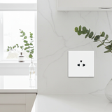 Bộ Ổ Cắm Đơn 3 Chấu Vuông Màu Trắng Simon S6 581087 - Tiếp điểm hợp kim bạc