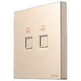 Bộ Ổ Cắm Mạng Đôi CAT6 Vuông Màu Sâm panh Simon S6 585228-46 - Để đảm bảo hệ thống mạng của bạn hoạt động hiệu quả tối đa