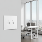 Bộ Ổ Cắm Mạng Đôi CAT6 Vuông Màu Trắng Simon S6 585228 - Tiếp điểm chất lượng cao