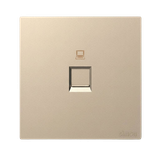 Bộ Ổ Cắm Mạng Đơn CAT6 Vuông Màu Sâm panh Simon S6 585218-46