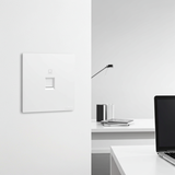 Bộ Ổ Cắm Mạng Đơn CAT6 Vuông Màu Trắng Simon S6 585218 - Màu trắng sang trọng, phù hợp mọi phong cách nội thất