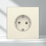 Bộ Ổ Cắm Schuko Vuông Màu Sâm panh Simon S6 581687-46 - An toàn tiếp địa