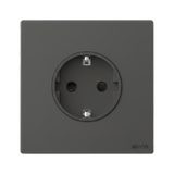 Bộ Ổ Cắm Schuko Vuông Màu Xám Simon M7 Gem Diamond Gray Mã 661687G-4D