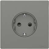 Bộ Ổ Cắm Schuko Vuông Màu Xám Simon S6 581687-61