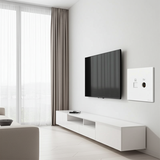 Bộ Ổ Cắm Tivi Và Mạng CAT6 Vuông Màu Trắng Simon S6 585302 - tích hợp đồng thời cổng tivi và cổng mạng (RJ45 chuẩn CAT6)