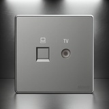 Bộ Ổ Cắm Tivi Và Mạng CAT6 Vuông Màu Xám Simon S6 585302-61 - Thiết kế module nhỏ gọn, giúp lắp đặt nhanh chóng