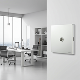 Bộ Ổ Cắm TV Vuông Màu Trắng Simon M7 Gem Diamond White Mã 665111G-4F-Bề mặt kính phủ Nano AF không bám bụi, chỉ cần lau nhẹ là sạch bong