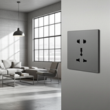 Bộ Ổ Đơn 2 Chấu Và Ổ Đa Năng Màu Xám Simon S6 581080V-61-Tính linh hoạt cao Kết hợp ổ 2 chấu thông dụng và ổ đa năng, cho phép cắm nhiều loại phích cắm kh