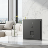 Bộ Phát Wifi 5 Âm Tường Vuông Màu Xám Simon M7 Gem Diamond Grey Mã 66E748G-4D-Hiệu ứng sương mù 70% Công nghệ quang học tạo lớp sương mờ trên nền màu xám